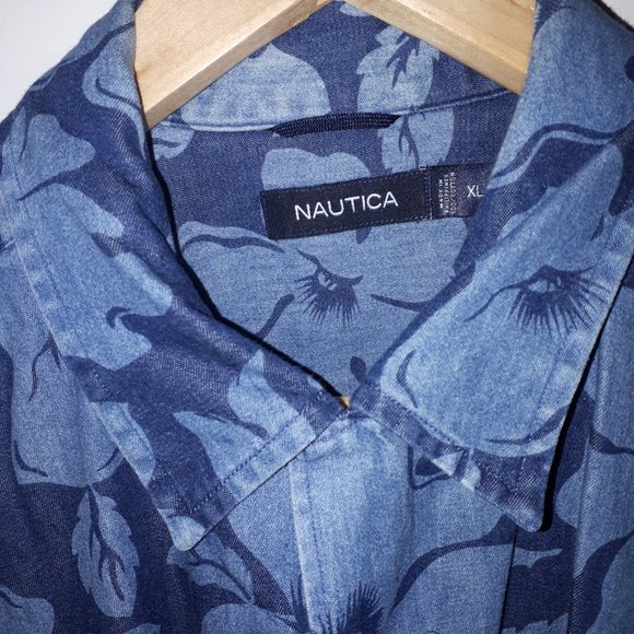 XL Cotton Short Sleeve Nautica Shirt - Picture 3 of 5